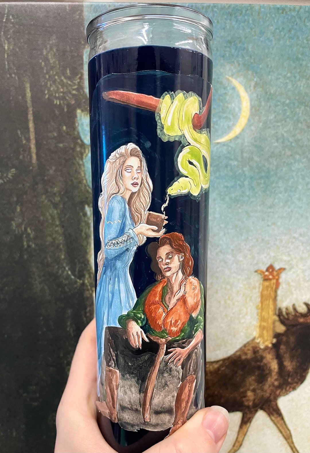 Loki and Sigyn Deities Candle Etsy