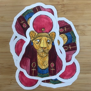 Sekhmet deity sticker