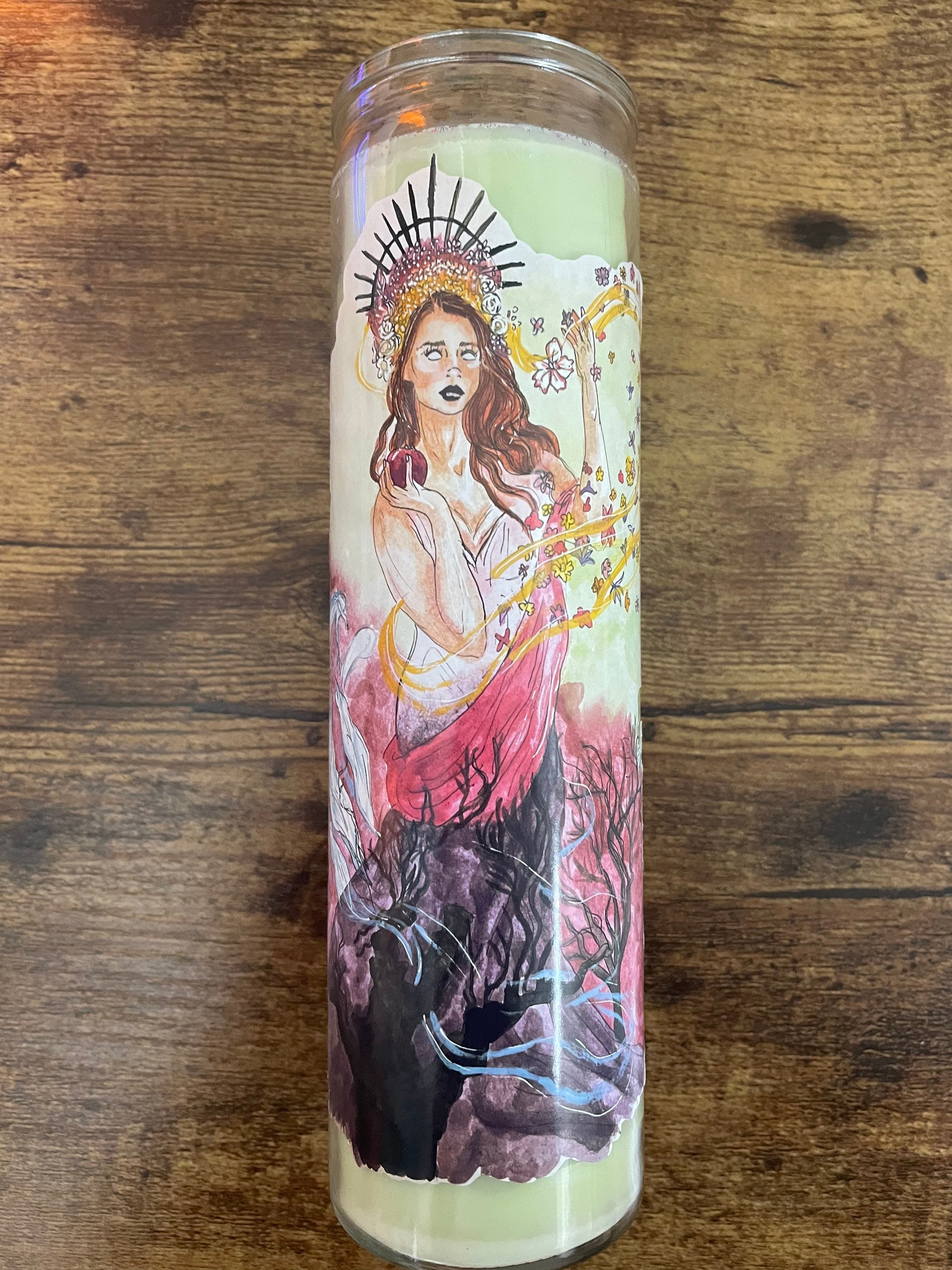 Persephone Remastered spring Green Deity Candle Etsy