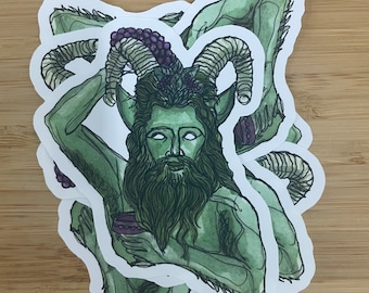 Pan deity sticker