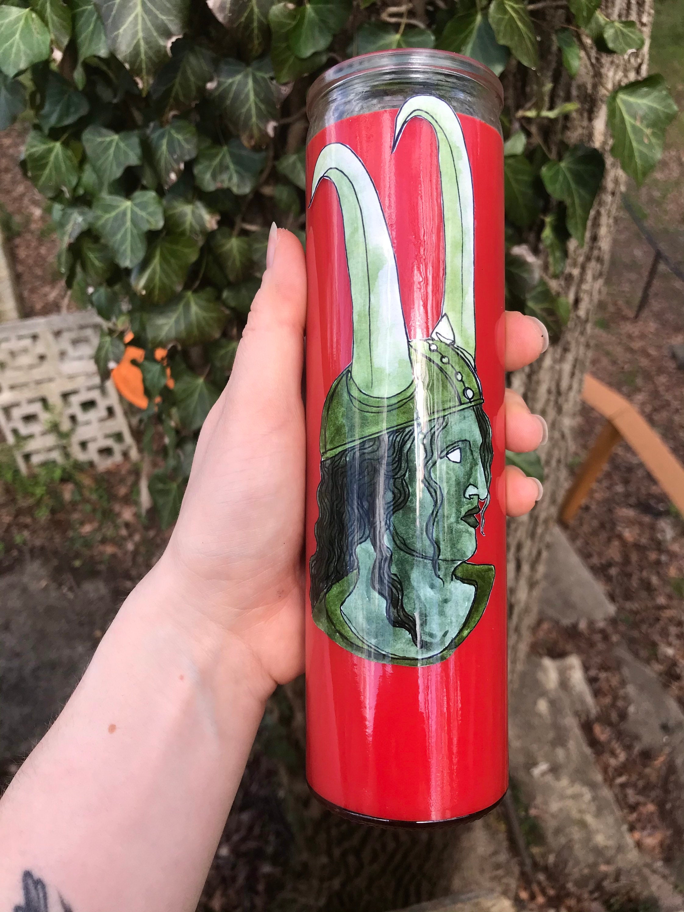 Loki Deity Candle Etsy