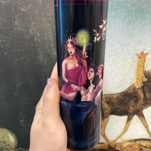 Hades and Persephone deity candle