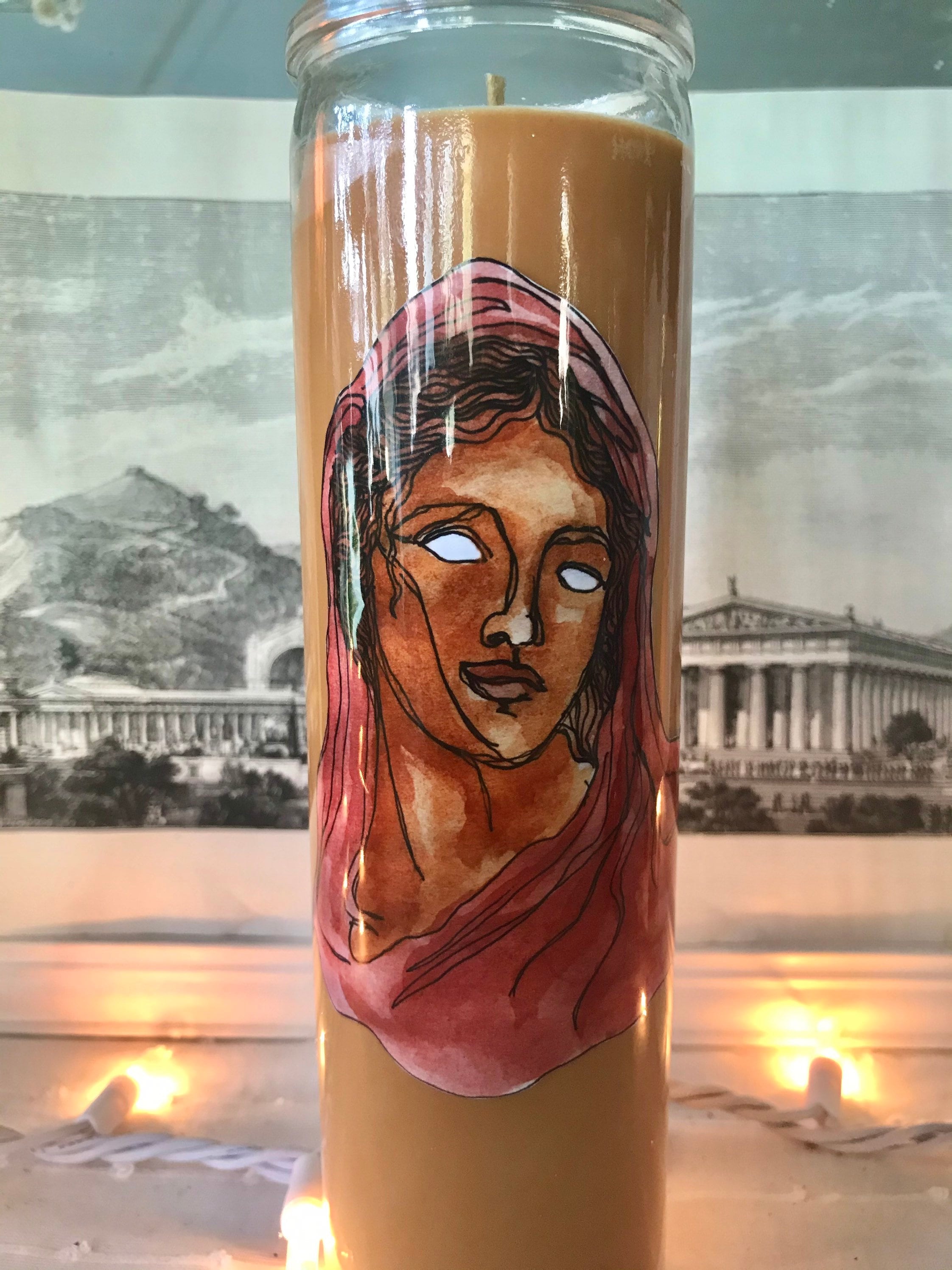 Hestia deity candle Etsy