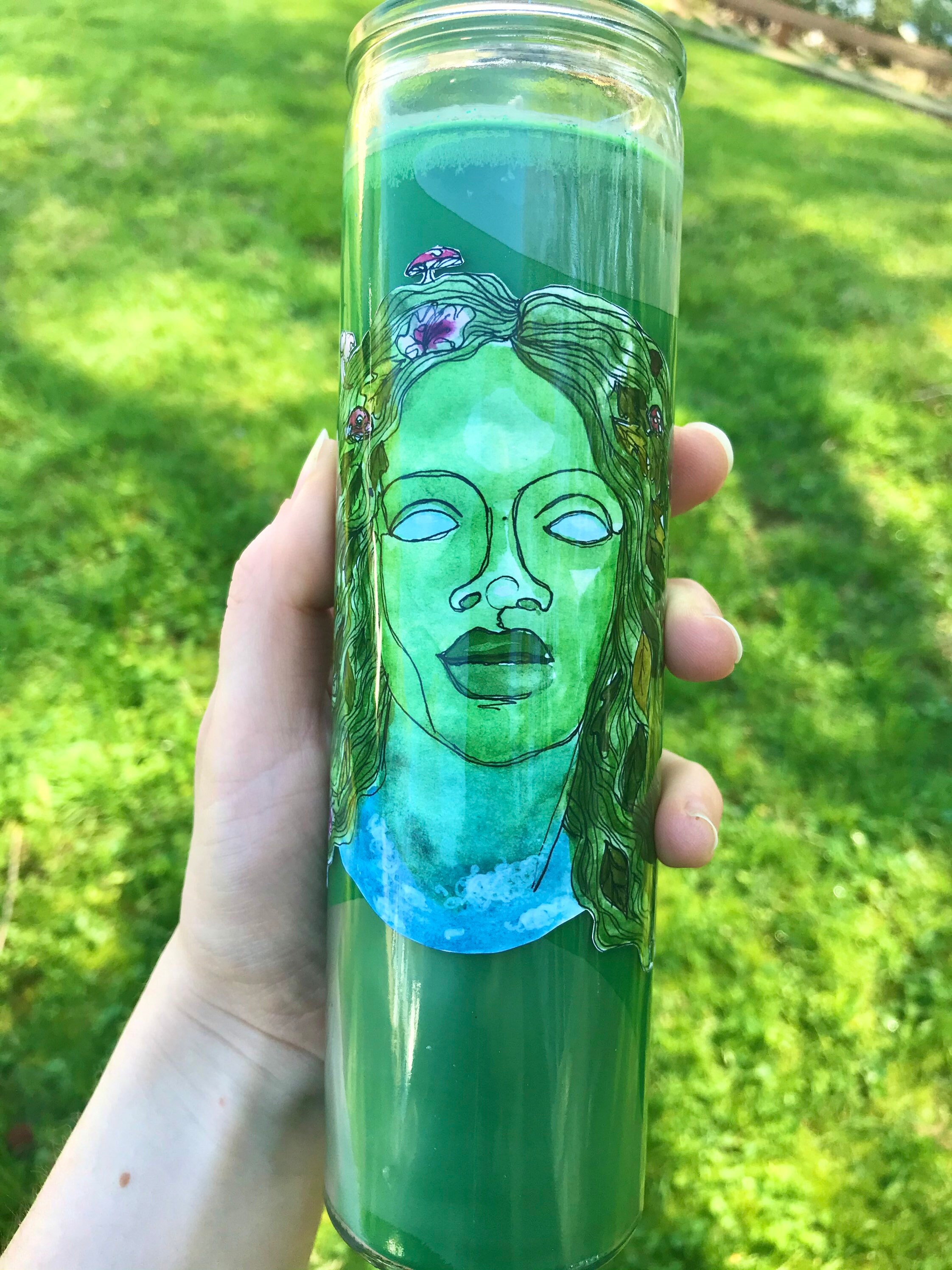 Gaia mother Earth Deity Candle Etsy