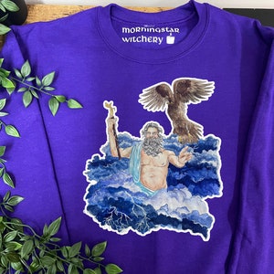 Zeus deity crewneck