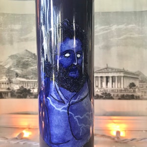 Zeus deity candle