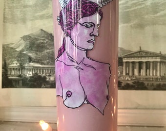 Aphrodite deity candle