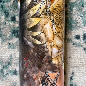 Duality of Lucifer deity candle