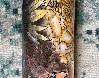Duality of Lucifer deity candle