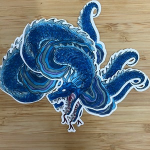 Leviathan deity sticker