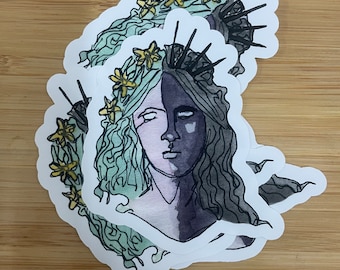 Persephone deity sticker