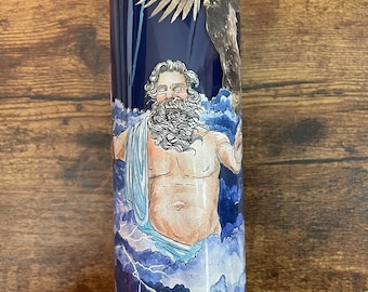Zeus (Remastered, indigo) Gottheitskerze
