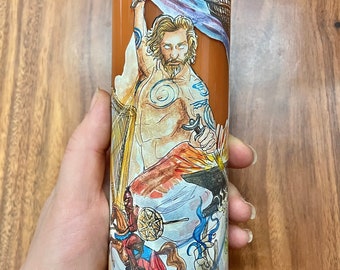 Lugh (the Craftsmen) deity candle
