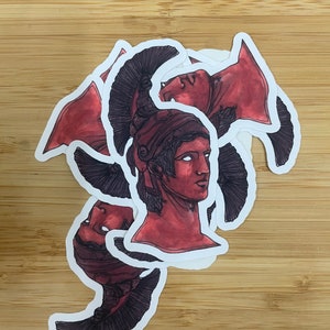 Ares deity sticker