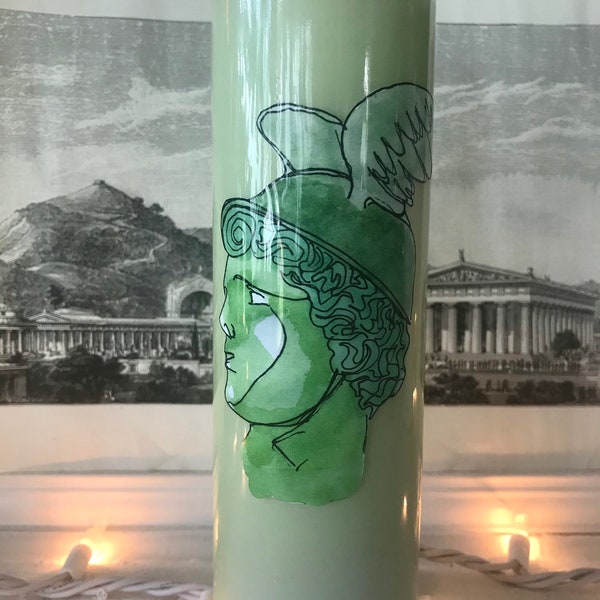 Hermes deity candle