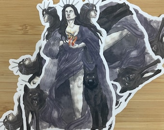 Hekate Remastered deity sticker