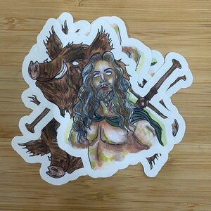 Freyr deity sticker