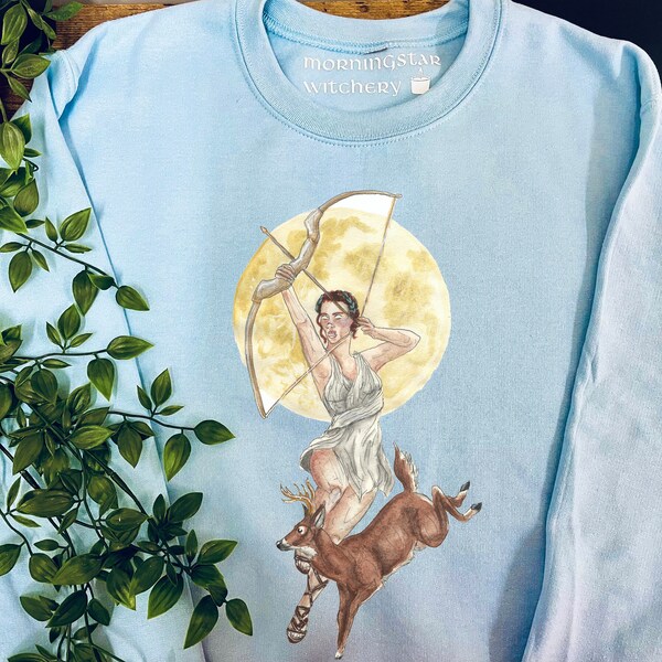 Artemis deity crewneck