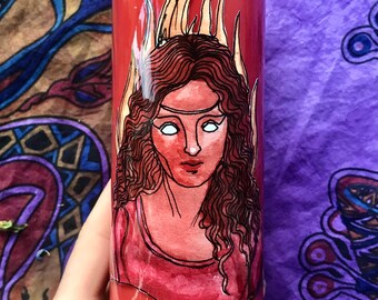 Brigid deity candle