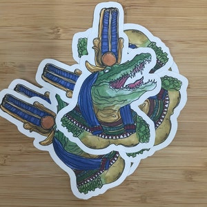 Sobek deity sticker