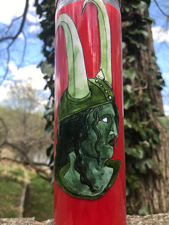 Loki Deity Candle Etsy