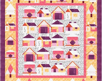 Quilted Village Pattern | Etsy