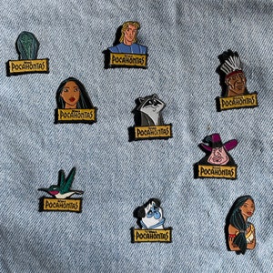 Broche vintage da Pocahontas dos anos 90 - Um tesouro retrô para adicionar à sua coleção