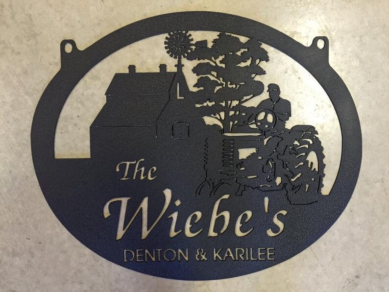 Afcultures Metal wall art old John Deere tractor and barn Etsy