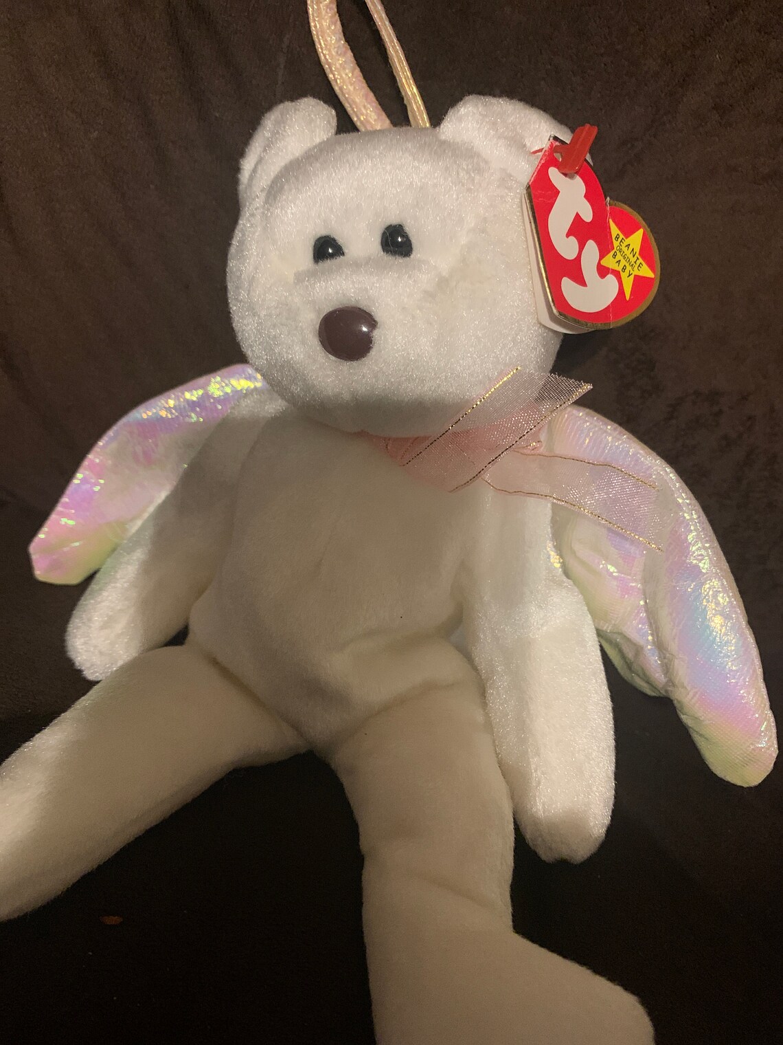 RARE Halo the Bear Beanie baby Etsy