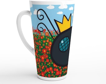 Bees Mug Fine Bone China Royal Colourful Bee Mug Hand Decorated In The - View #6