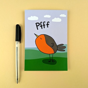 merle offensé / carte postale / carte de vœux / Din A6 / format portrait / papier 300 g / impression mate / carte adaptée aux enfants / carte sans texte