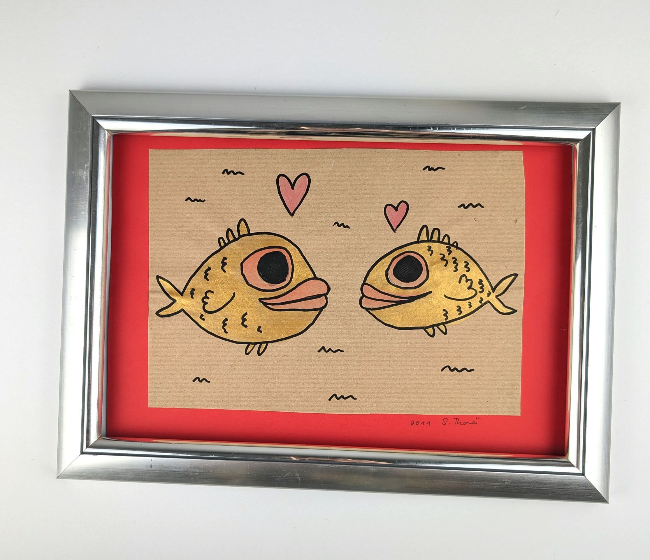 原画〛Love painting（水彩画、アクリル画、自作絵画、オリジナル