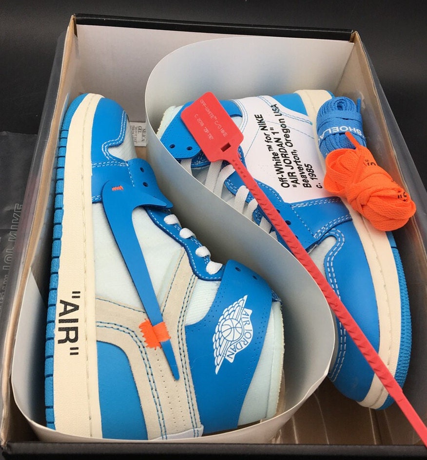 air jordan 1 retro high off white university blue