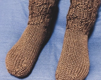 Knitted kid's socks, merino wool socks, handmade, toddler wool socks, warm socks, made to order