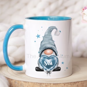 Personalised gonk mug gift for her, birthday gift for mum, gran or auntie, gnome present, anniversary gonk gift, gonk gifts, Mothers Day mug