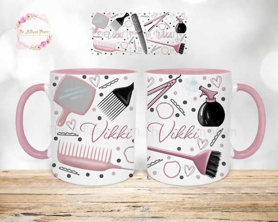 Personalised Hair Stylist mug, Hairdresser gift, mug for Hair Salon, hairdressing gift, best hairdresser birthday present, salon owner gift