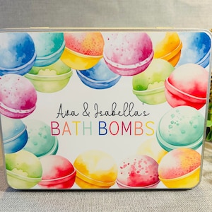 Bombe de bain en boîte personnalisée, rangement pour cadeau de bain pétillant, cadeau pour prendre soin d'elle, cadeau pour adolescente, soins personnels, cadeau de fête d'anniversaire pour un bain de beauté