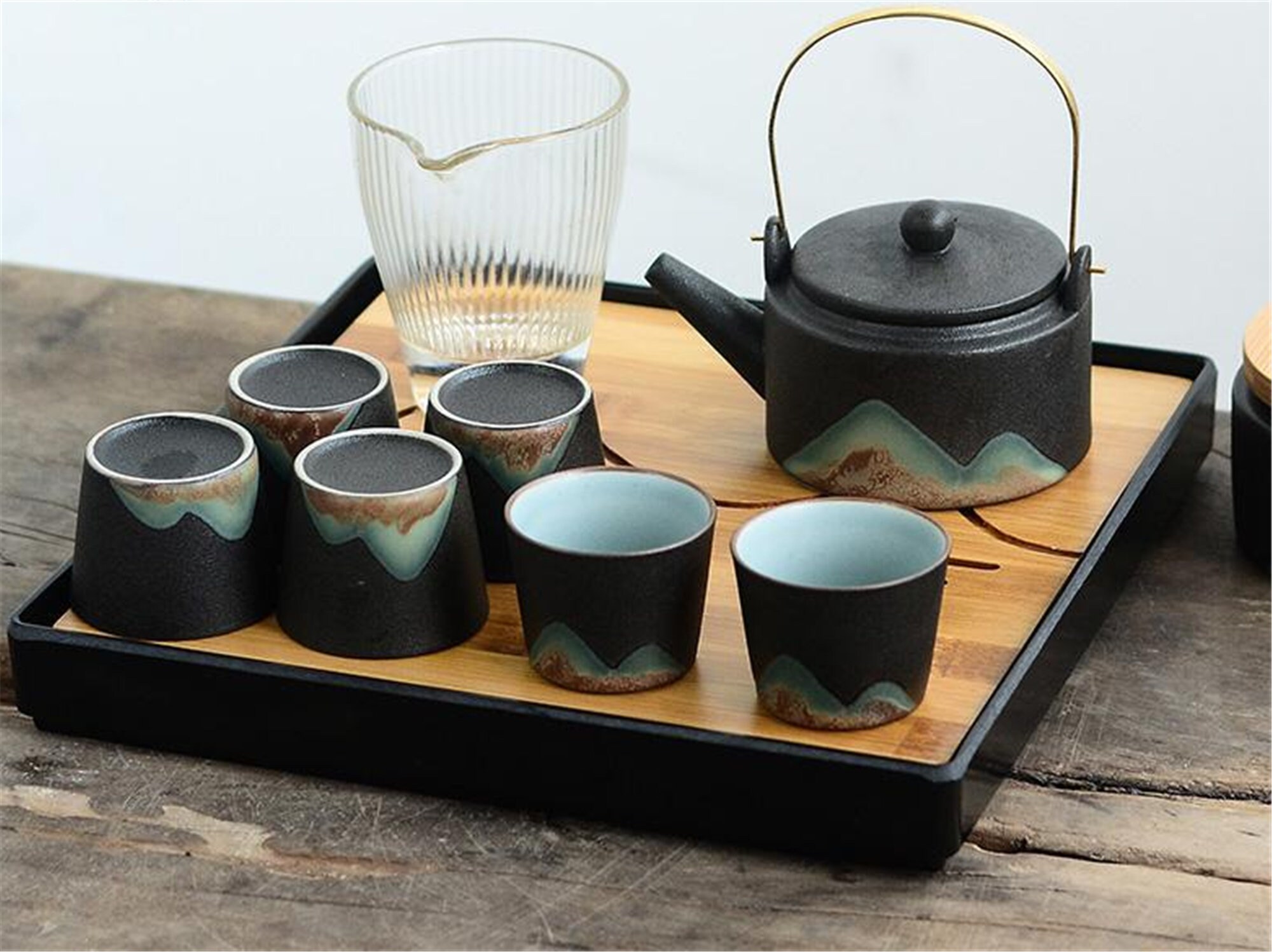 Tea Set Home Tea Set Office Tea Set Ceramic Teapot Etsy