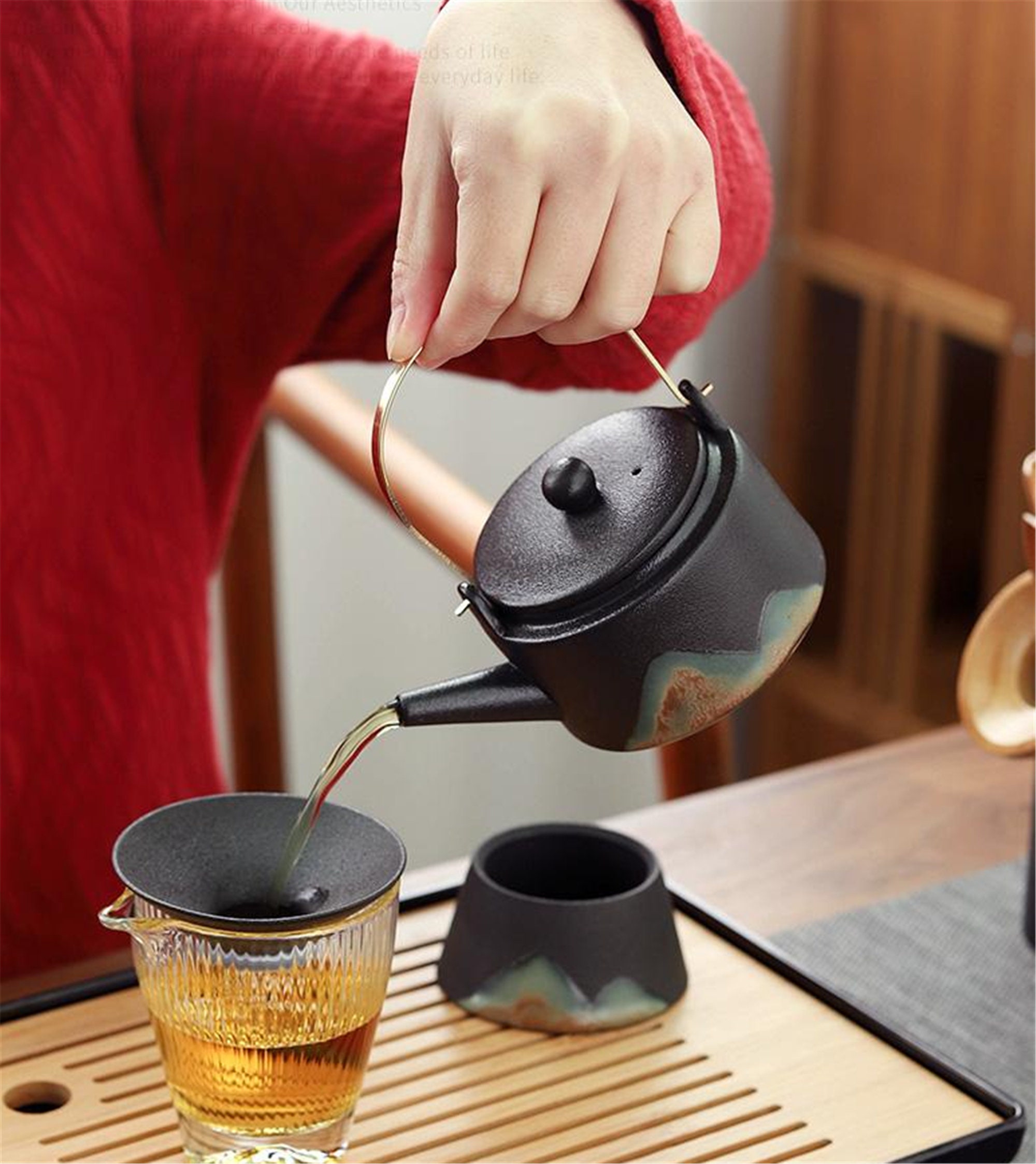 Tea Set Home Tea Set Office Tea Set Ceramic Teapot Etsy