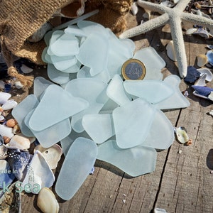 N\B Sea Glass for Crafts Tumbled Decor Bulk Seaglass Pieces Bulk 16oz for Beach Wedding DIY Crafting Vase Filler Cobalt Blue Aqua Frosted White
