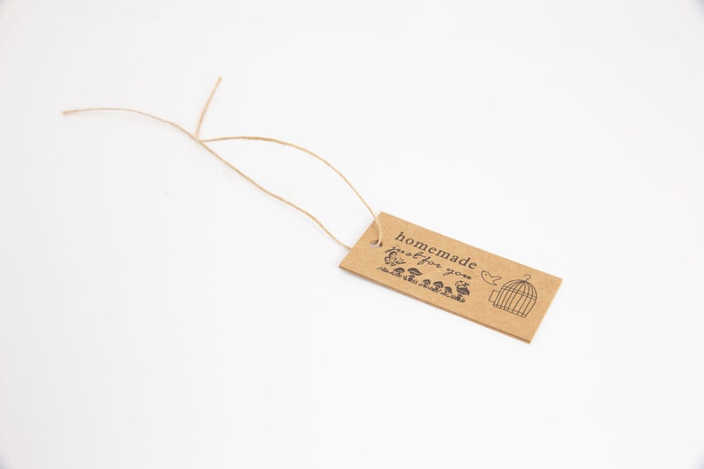 handmade customization just for you natural creation hemp string Lot of labels to hang Handmade just for you