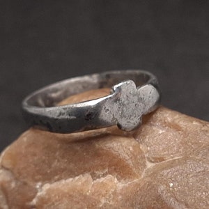 Ring from the trenches of the World War, Soldier Lead ring, Military artifact, Original WW1 artifact, Rare Trench art Soldier handmade ring