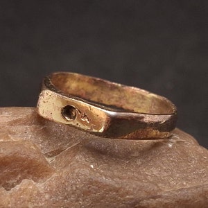 Ring from the trenches of the World War, Soldier bronze ring, Military artifact, Original WW1 artifact Rare Trench art Soldier handmade ring
