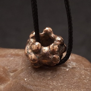 Ancient Scythian Artifact, Rare Ribbed Bronze Bead, Scythian Spiked Bead, Bronze Age Jewelry, Rare Antique Bronze Bead, Scythian amulet