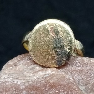 Ancient Ring with the image of Madonna di Loreto, Vintage religious ring, Christian artifact, 19th century artifact, Original ancient ring