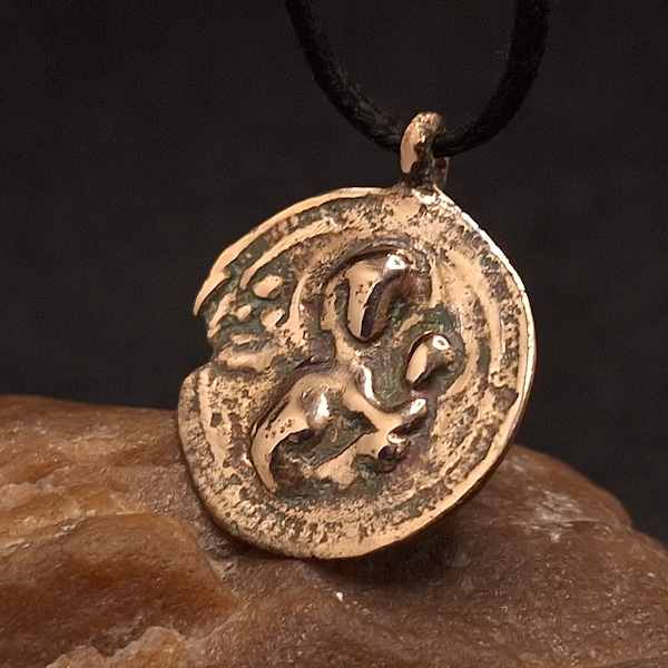 Rare Ancient Copper Body icon ORANTA, Medieval copper pendant, Rare religious artifact of the 12th-13th centuries. Original Relic pendant