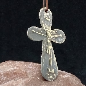 Ancient Cross of the 19 th century, Original vintage cross, old bronze cross, Religious ancient artifact, Rare Brass cross, Christian mascot
