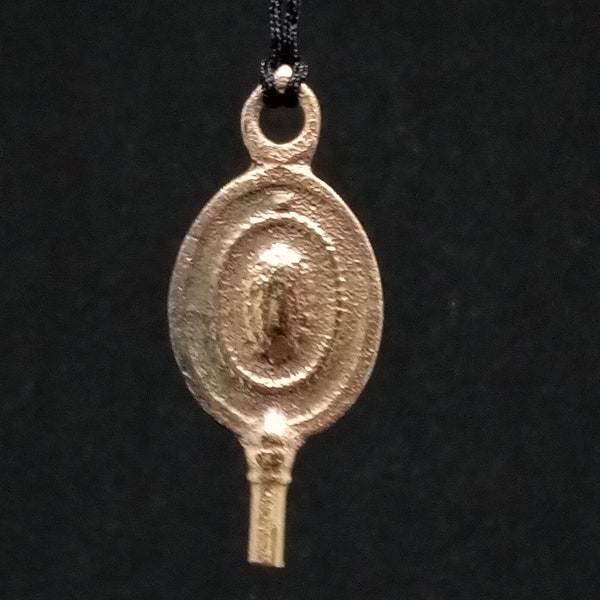 Vintage Pendant, Ancient Pocket Watch Key, Original Ancient Jewelry, Ancient Artifact, Metal detector find