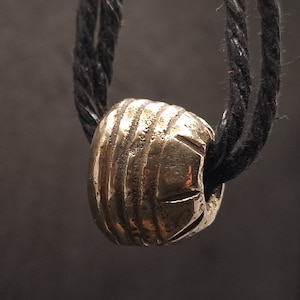 Ancient Large Celtic Bronze Bead with ornaments, Celtic Pendant Bead 4-2 centuries BC, Druid Amulet, Rare Bronze Bead with ancient symbols