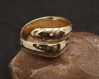 Original Ancient Scythian Bronze Snake ring, Hair ring, Authentic artifact 5-2 centuries BC, Rare historical artifact, Rare Scythian jewelry